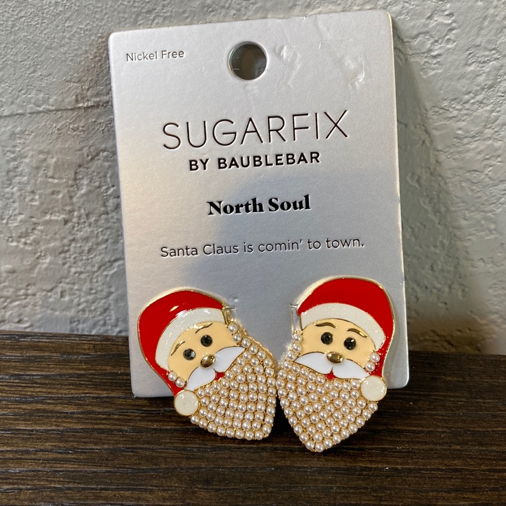 Sugarfix by Baublebar north soul Santa Claus earrings